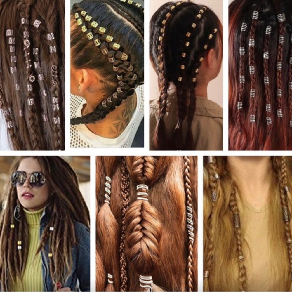 NWT Boho Hair Charms (5 gold, 5 silver)